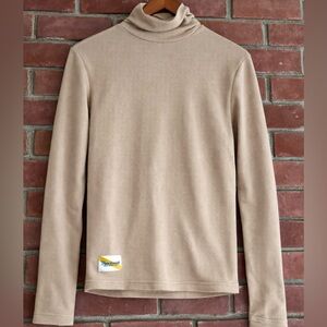 Tracksmith Waffle Knit Running Turtleneck Thermal Base Layer Mens S
